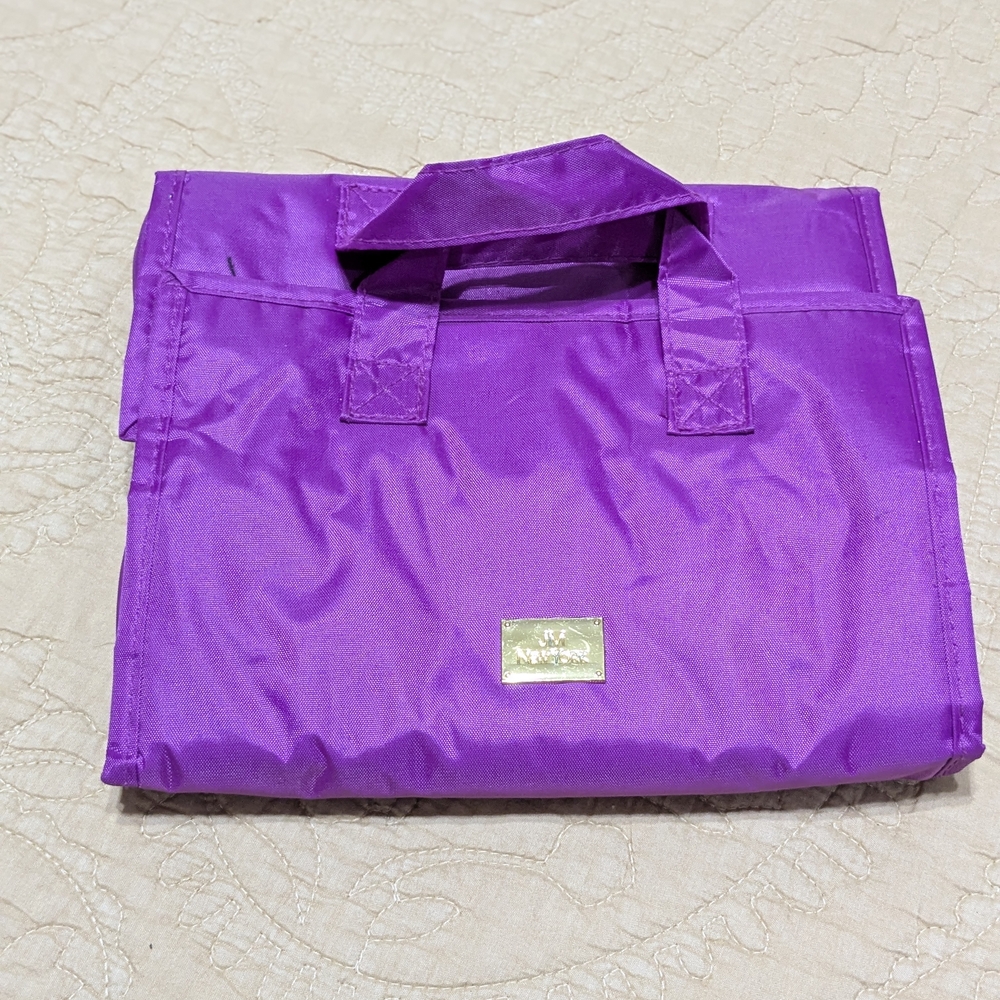 JM Collection Purple Tote Bag with Lightweight Design